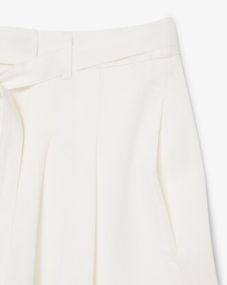 Oversized-Bermudashorts aus flie&szlig;ender Leinenmischung