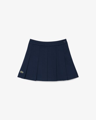 Faltenrock aus Baumwoll-Twill