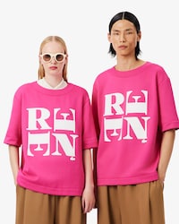 T-Shirt Runway aus grafischer Seide