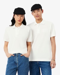 Classic Fit-Polohemd mit tiefgepr&auml;gtem Branding
