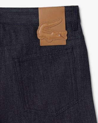 Denim-Jeans Runway mit gerade geschnittenen Beinen