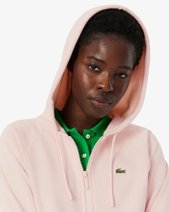 Hoodie aus Fleece mit Rei&szlig;verschluss