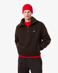 Sweatshirt aus Polar-Fleece mit hohem Kragen und Rei&szlig;verschluss