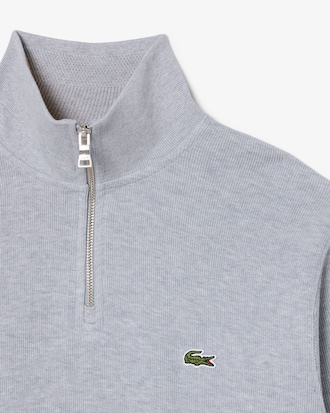 Sweatshirt aus Interlock mit hohem Kragen und Rei&szlig;verschluss