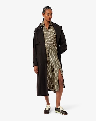 Satinhemd mit Oversized-Print