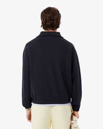Loose Fit-Sweatshirt mit Rei&szlig;verschluss am Kragen