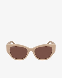 Rechteckige Acetat-Sonnenbrille mit Monogramm