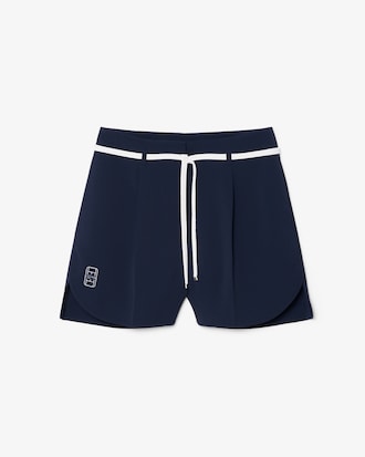 &Uuml;bergro&szlig;e Bermudashorts mit Falten