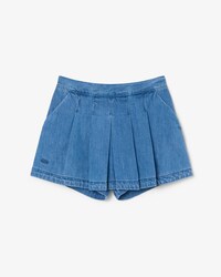 Faltenskort aus Denim