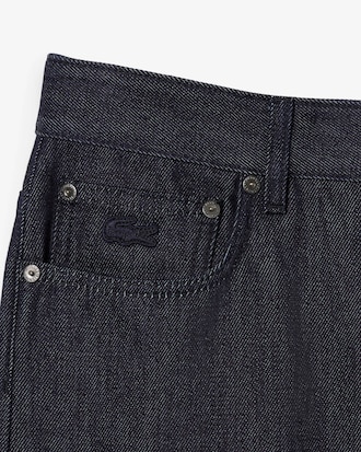 Denim-Jeans Runway mit gerade geschnittenen Beinen