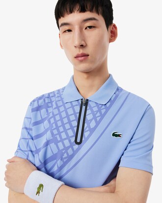 Slim Fit-Tennispolo mit Print und Ultra-Dry-Technologie