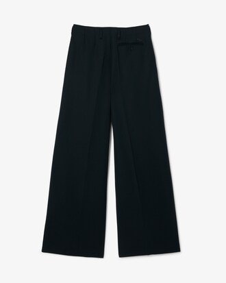 Taillierte Hose aus Wolle mit weitem Schnitt