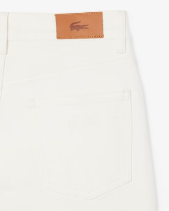 Denim-Jeans mit geradem Schnitt und hoher Taille