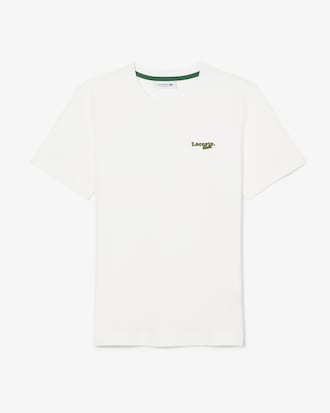 T-Shirt aus Baumwolle mit Badge