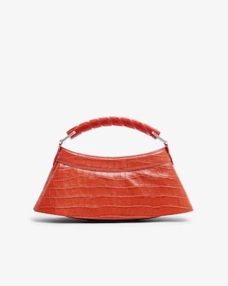 Tasche Runway H Lenglen aus Leder mit Krokodileffekt