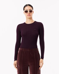 Pullover aus Merinowolle mit 3D-Rippstrick