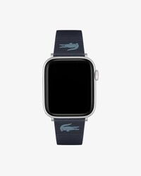 Unisex LACOSTE Apple Watch-Lederband in blau