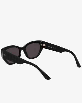Rechteckige Acetat-Sonnenbrille mit Monogramm