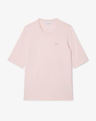 T-Shirt aus weicher Baumwolle mit Dreiviertelärmeln