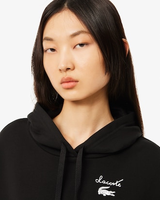 Oversized-Sweatshirt-Kleid aus Fleece
