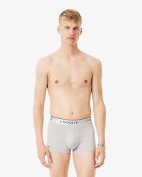 3er-Pack kurze Trunks mit silbernem Bund