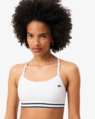 Bralette aus Baumwoll-Rippstrick
