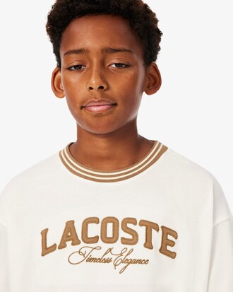 T-Shirt aus Baumwolle mit Lacoste-Branding