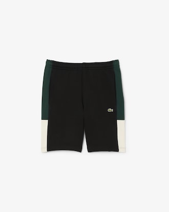 Shorts aus Fleece mit Colorblock-Design