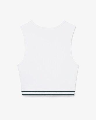 Stretch-Bralette aus Baumwoll-Rippstrick