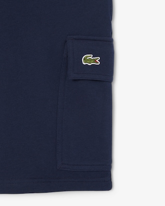 Cargo-Shorts aus Baumwollfleece