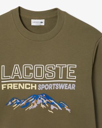 Sweatshirt aus Fleece mit Stickmotiv