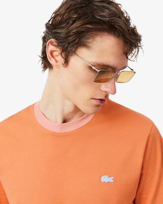 Classic Fit-T-Shirt aus Baumwolle mit Colorblock-Design