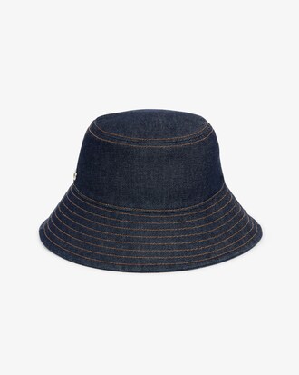 Bob-Hut aus Baumwoll-Denim