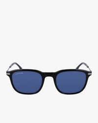 Dreifarbige, rechteckige Acetat-Sonnenbrille