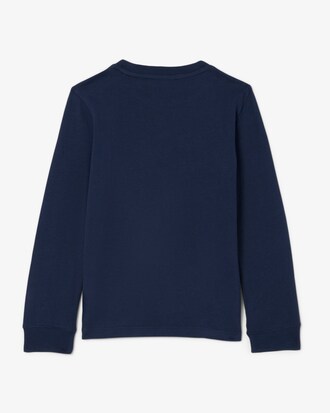 T-Shirt aus Baumwolle mit langen Ärmeln