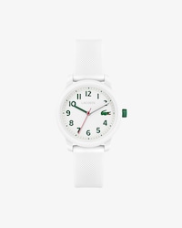 LACOSTE 12.12 Kinderuhr mit weißem Silikonband