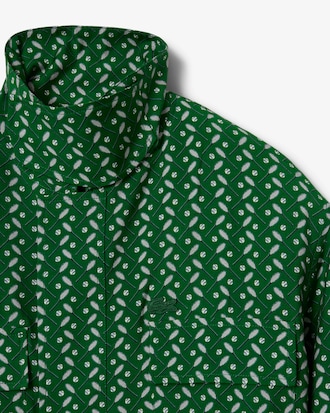 Regular Fit-Hemd Runway aus Satin mit Print