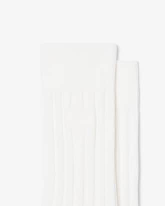 Socken aus gerippter Baumwolle