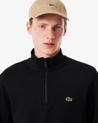 Fleece-Sweatshirt mit Reißverschluss und hohem Kragen
