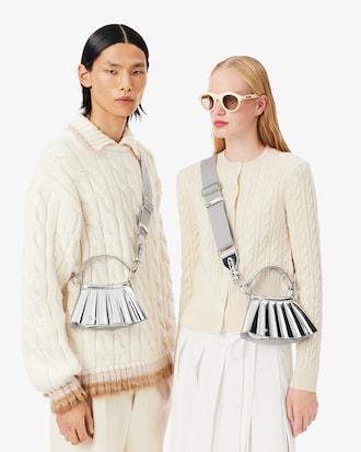 Tasche Lenglen XXS Runway aus verspiegeltem Leder