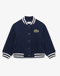 Bomberjacke aus Fleece mit gesticktem Badge