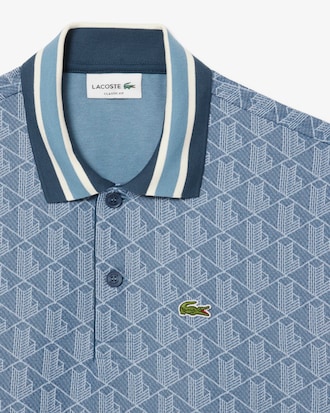Classic Fit-Polohemd mit Monogramm aus Jacquard