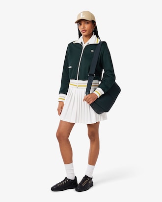 Sweatshirt mit Rei&szlig;verschluss und Streifendetails