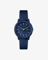 Damen LACOSTE 12.12 Armbanduhr mit blauem Silikonband