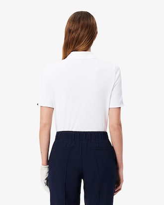 Golf-Polohemd aus Stretchgewebe mit UV-Schutz, Slim Fit