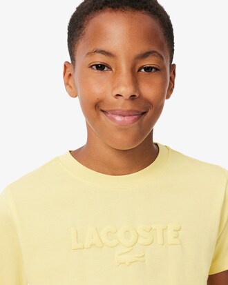 T-Shirt von Lacoste aus strukturierter Baumwolle