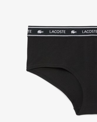 Stretch-Shorty aus Baumwolle mit Logo