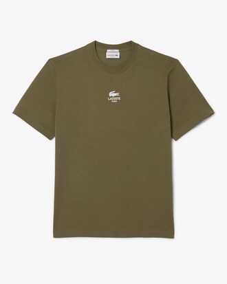 T-Shirt aus Baumwolle mit Signatur-Print