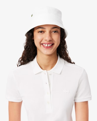Slim Fit-Polokleid aus dehnbarem Mini Piqu&eacute;