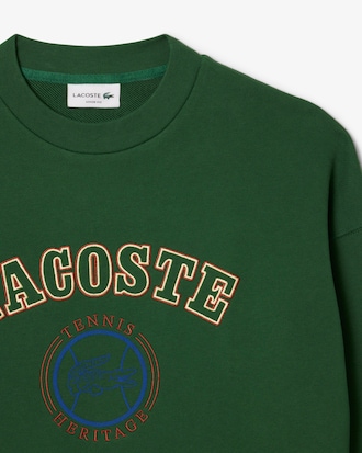 Sweatshirt aus Fleece mit Heritage-Stickerei